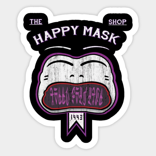 The Happy Mask Shop! Sticker by TheReverie